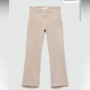Mango Sienna flared cropped jeans